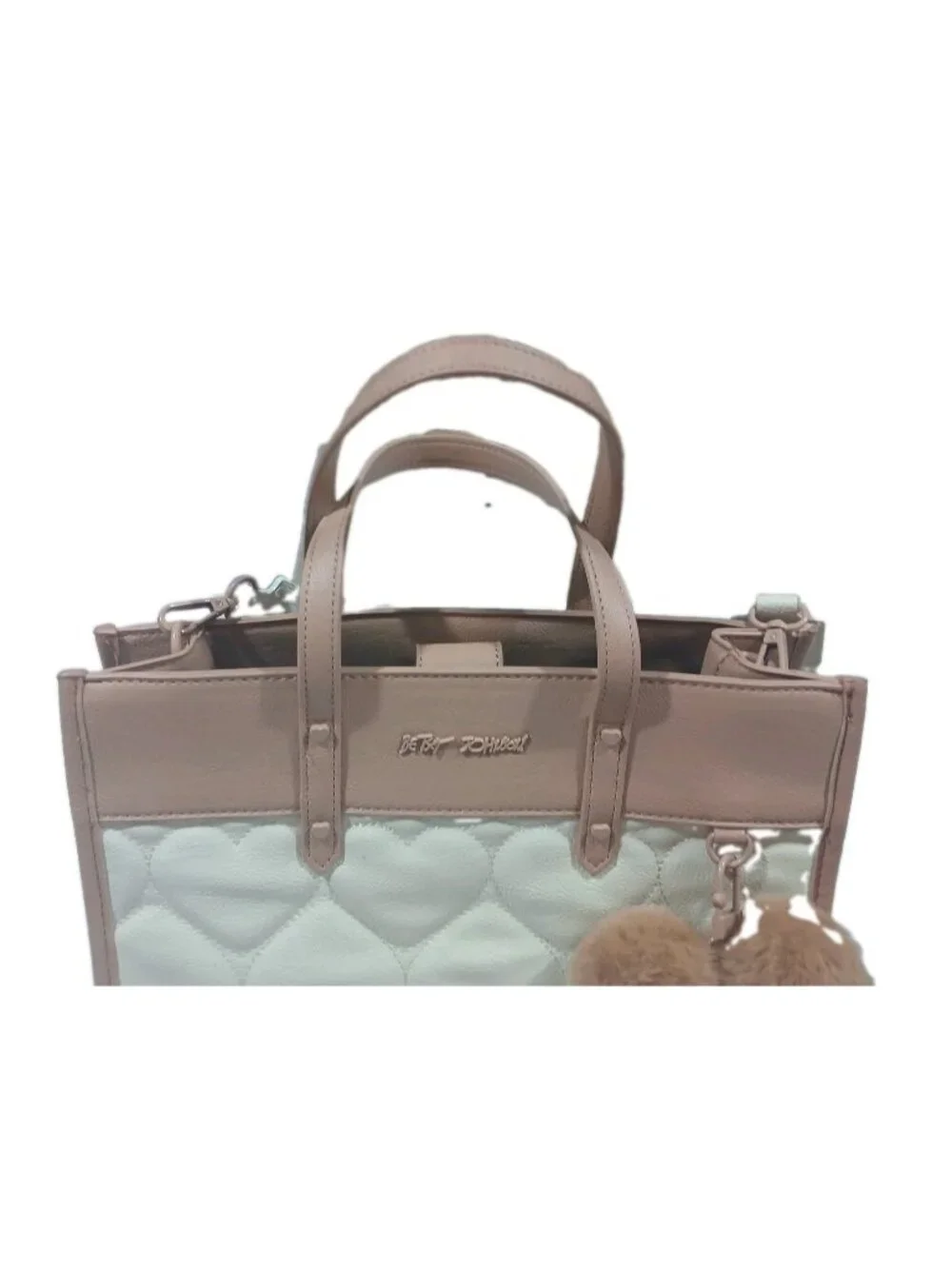 Betsey Johnson Rock With Me XO Becca Quilted Heart Purse Shoulder Bag